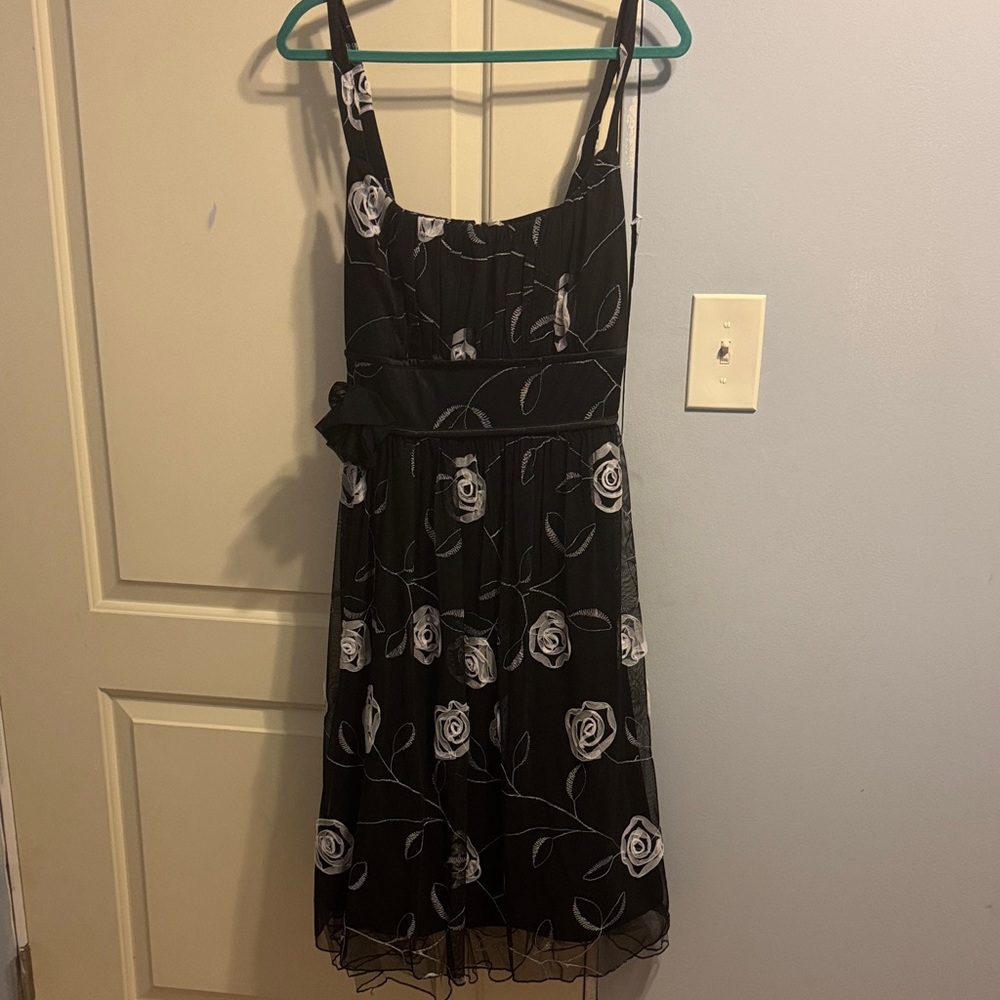 Torrid Black and White Floral Dress